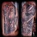 tattoo galleries/ - Black and Gray Apocalyptic Girl - 58077
